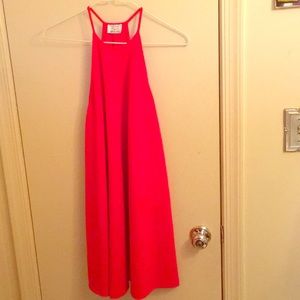 Bright orange/red sundress